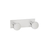 Άγκιστρο Διπλό Μπάνιου W8.5xD3.5xH3.5cm PVD Nickel Steel Sanco Bath Robe Hook & Door Stop 00682-PVD-11BR