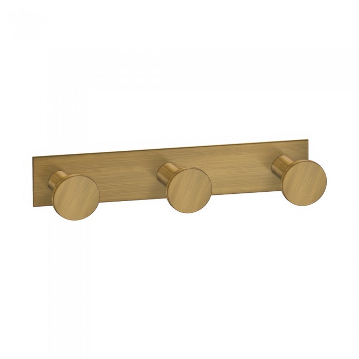 Άγκιστρο Τριπλό Μπάνιου W13xD3.5xH3.5cm Bronze Mat Sanco Bath Robe Hook & Door Stop 00683-M25