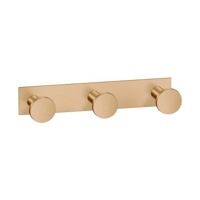 Άγκιστρο Τριπλό Μπάνιου W13xD3.5xH3.5cm PVD Warm Bronze Brushed Sanco Bath Robe Hook & Door Stop 00683-PVD-01BR