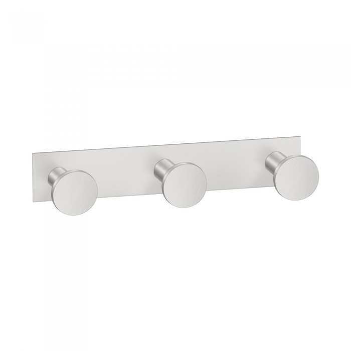 Άγκιστρο Τριπλό Μπάνιου W13xD3.5xH3.5cm PVD Nickel Steel Sanco Bath Robe Hook & Door Stop 00683-PVD-11BR