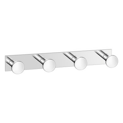 Άγκιστρο Τετραπλό Μπάνιου W18xD3.5xH3.5cm Chrome Sanco Bath Robe Hook & Door Stop 00684-A03