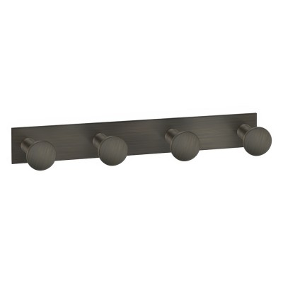 Άγκιστρο Τετραπλό Μπάνιου W18xD3.5xH3.5cm Dark Bronze Mat Sanco Bath Robe Hook & Door Stop 00684-DM25