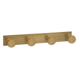 Άγκιστρο Τετραπλό Μπάνιου W18xD3.5xH3.5cm Bronze Mat Sanco Bath Robe Hook & Door Stop 00684-M25
