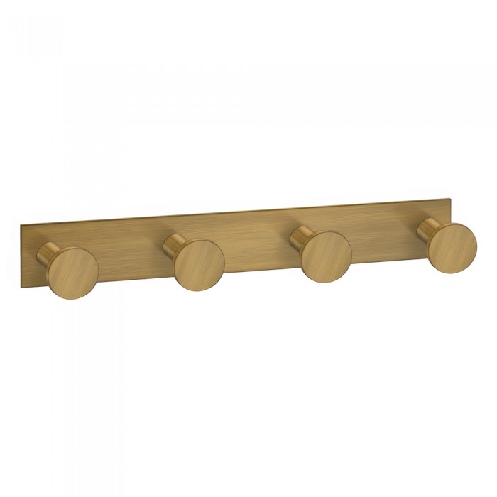 Άγκιστρο Τετραπλό Μπάνιου W18xD3.5xH3.5cm Bronze Mat Sanco Bath Robe Hook & Door Stop 00684-M25