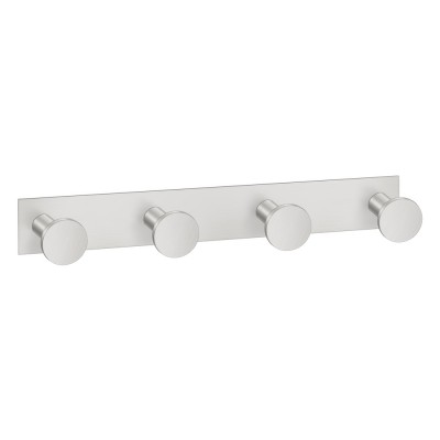 Άγκιστρο Τετραπλό Μπάνιου W18xD3.5xH3.5cm PVD Nickel Steel Sanco Bath Robe Hook & Door Stop 00684-PVD-11BR