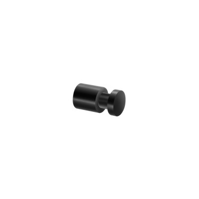 Άγκιστρο Μονό Μπάνιου Ø2xD4.5cm Black Mat Sanco Ergon 00690-M116