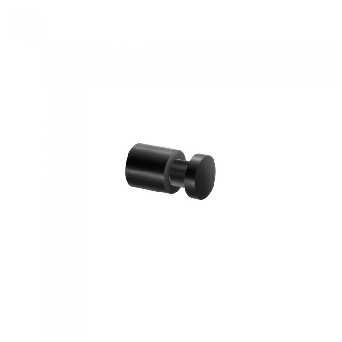 Άγκιστρο Μονό Μπάνιου Ø2xD4.5cm Black Mat Sanco Ergon 00690-M116