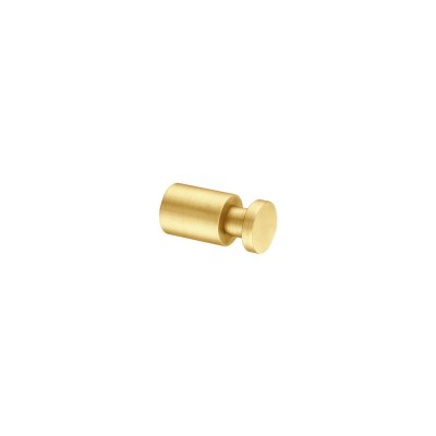 Άγκιστρο Μονό Μπάνιου Ø2xD4.5cm PVD Golden Brass Brushed Sanco Ergon 00690-PVD-02BR