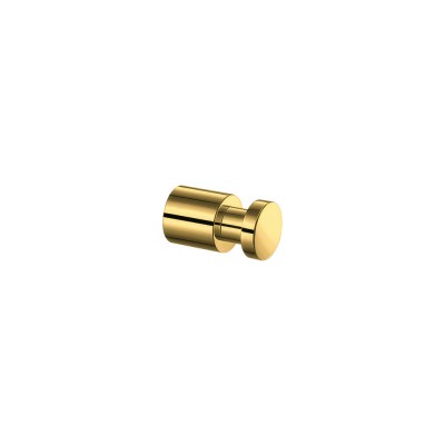 Άγκιστρο Μονό Μπάνιου Ø2xD4.5cm PVD Golden Brass Polished Sanco Ergon 00690-PVD-02PL