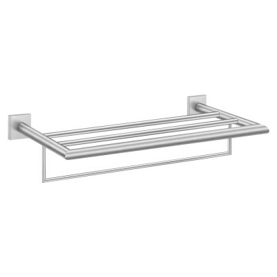 Ραφιέρα Πετσετών W60xD22xH12cm PVD Nickel Steel Sanco Towel racks 00961-PVD-11BR