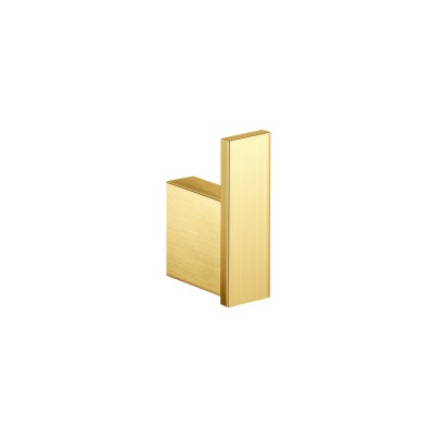 Άγκιστρο Μονό Μπάνιου W2xD4.5xH6.5cm PVD Golden Brass Brushed Sanco Monogram 120408-PVD-02BR