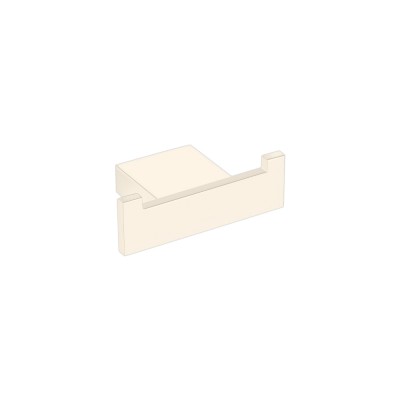 Άγκιστρο Διπλό Μπάνιου W8xD4.5xH2.5cm Beige Mat Sanco Monogram 120418-M102