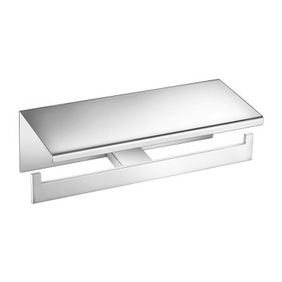 Διπλή Χαρτοθήκη με καπάκι W25xD11xH9cm Chrome Sanco Monogram 120427-A03