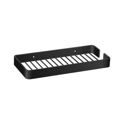 Επιτοίχια Σπογγοθήκη W24xD10.5xH2.5cm Black Mat Sanco Monogram 120443-M116