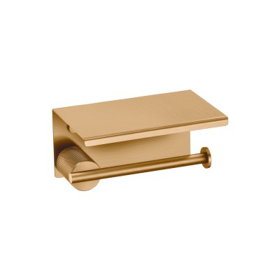Χαρτοθήκη με καπάκι W16xD11xH8cm PVD Warm Bronze Brushed Sanco Lithos 121107-PVD-01BR