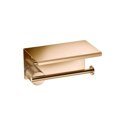 Χαρτοθήκη με καπάκι W16xD11xH8cm PVD Warm Bronze Polished Sanco Lithos 121107-PVD-01PL