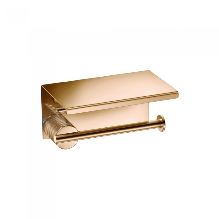 Χαρτοθήκη με καπάκι W16xD11xH8cm PVD Warm Bronze Polished Sanco Lithos 121107-PVD-01PL