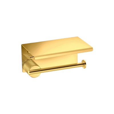 Χαρτοθήκη με καπάκι W16xD11xH8cm PVD Golden Brass Polished Sanco Lithos 121107-PVD-02PL