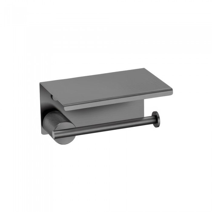 Χαρτοθήκη με καπάκι W16xD11xH8cm PVD Gun Metal Brushed Sanco Lithos 121107-PVD-05BR