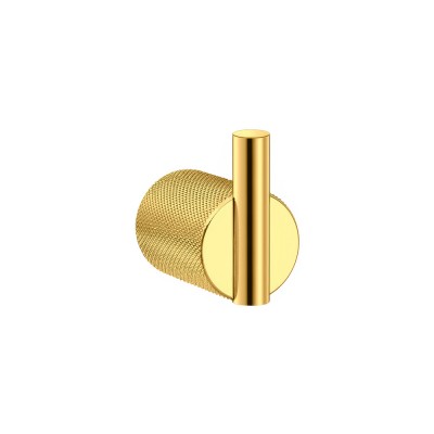 Άγκιστρο Μονό Μπάνιου W3.6xD5.5xH5.5cm PVD Golden Brass Polished Sanco Lithos 121108-PVD-02PL