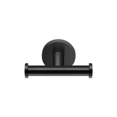 Άγκιστρο Διπλό Μπάνιου W10xD8xH5.5cm Black Mat Sanco Gaea 121218-M116