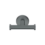 Άγκιστρο Διπλό Μπάνιου W10xD8xH5.5cm Anthracite Grained Sanco Gaea 121218-M118