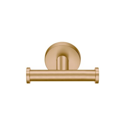 Άγκιστρο Διπλό Μπάνιου W10xD8xH5.5cm PVD Warm Bronze Brushed Sanco Gaea 121218-PVD-01BR