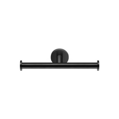 Διπλή Χαρτοθήκη W25xD8xH5.5cm Black Mat Sanco Gaea 121226-M116