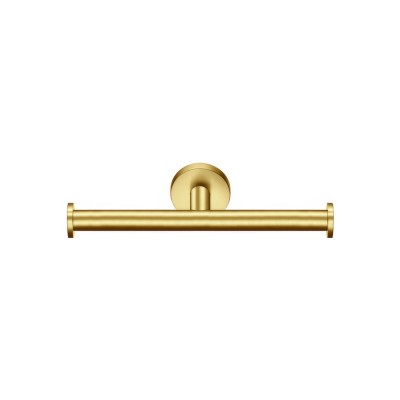 Διπλή Χαρτοθήκη W25xD8xH5.5cm PVD Golden Brass Brushed Sanco Gaea 121226-PVD-02BR