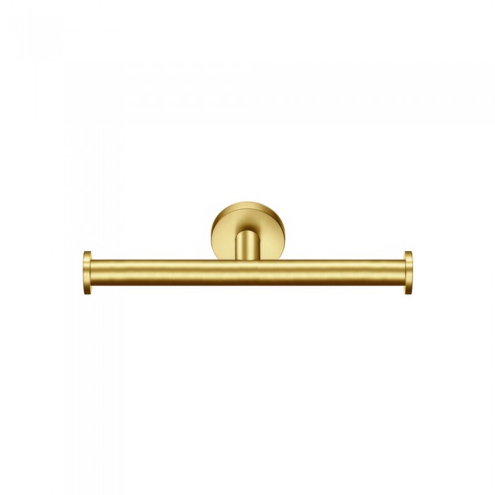 Διπλή Χαρτοθήκη W25xD8xH5.5cm PVD Golden Brass Brushed Sanco Gaea 121226-PVD-02BR