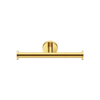 Διπλή Χαρτοθήκη W25xD8xH5.5cm PVD Golden Brass Polished Sanco Gaea 121226-PVD-02PL
