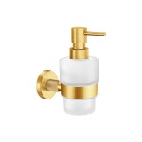 Επιτοίχιο Ντισπένσερ W7xD11xH15.5cm PVD Golden Brass Brushed Sanco Dorian 121322-PVD-02BR