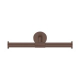 Διπλή Χαρτοθήκη W25xD8xH5.5cm Wenge Grained Sanco Dorian 121326-A75