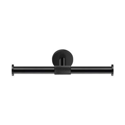 Διπλή Χαρτοθήκη W25xD8xH5.5cm Black Mat Sanco Dorian 121326-M116