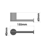 Χαρτοθήκη W15.5xD6xH4cm Black Mat Sanco Elysian 121406-M116