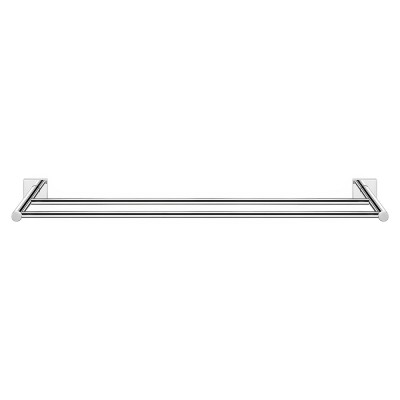 Πετσετοθήκη Διπλή 60cm W60xD11xH4cm Chrome Sanco Tempo 14005-A03