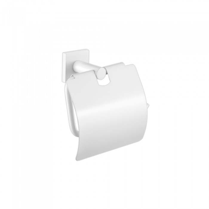 Χαρτοθήκη με καπάκι W14xD6xH12.5cm White Mat Sanco Tempo 14017-M101