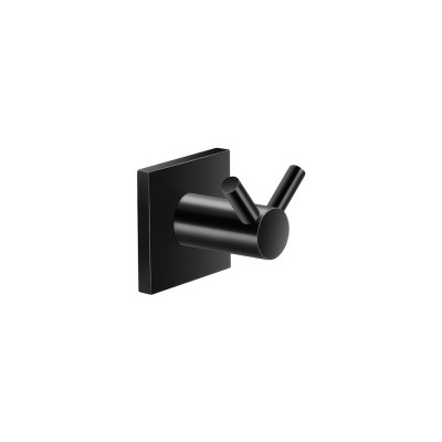 Άγκιστρο Διπλό Μπάνιου W5xD4.5xH4cm Black Mat Sanco Tempo 14018-M116