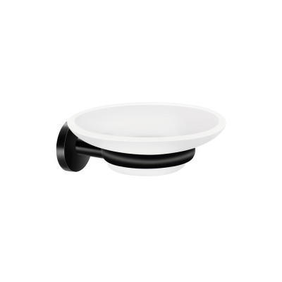 Επιτοίχια Σαπουνοθήκη W12.5xD13xH5.5cm Black Mat Sanco Twist 14302-M116