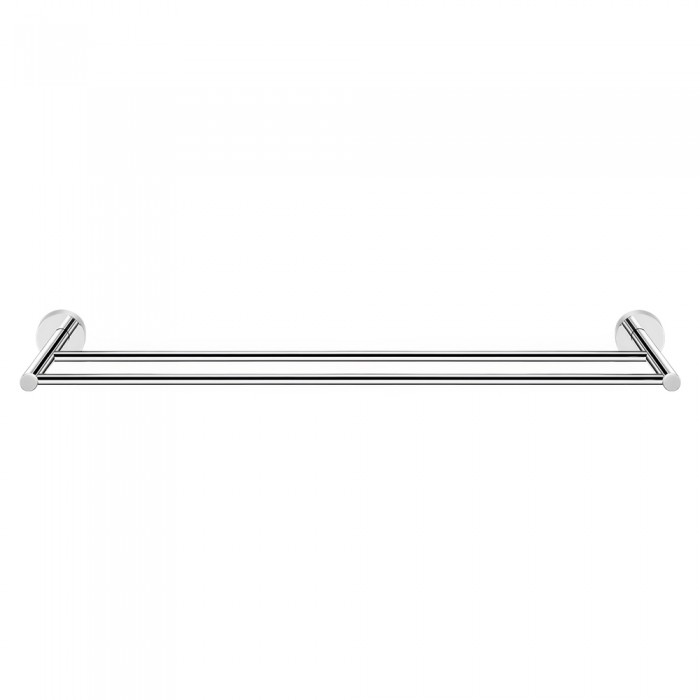 Πετσετοθήκη Διπλή 60cm W60xD11xH5cm Chrome Sanco Twist 14305-A03