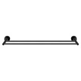 Πετσετοθήκη Διπλή 60cm W60xD11xH5cm Black Mat Sanco Twist 14305-M116