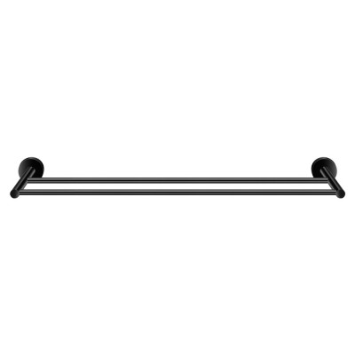 Πετσετοθήκη Διπλή 60cm W60xD11xH5cm Black Mat Sanco Twist 14305-M116