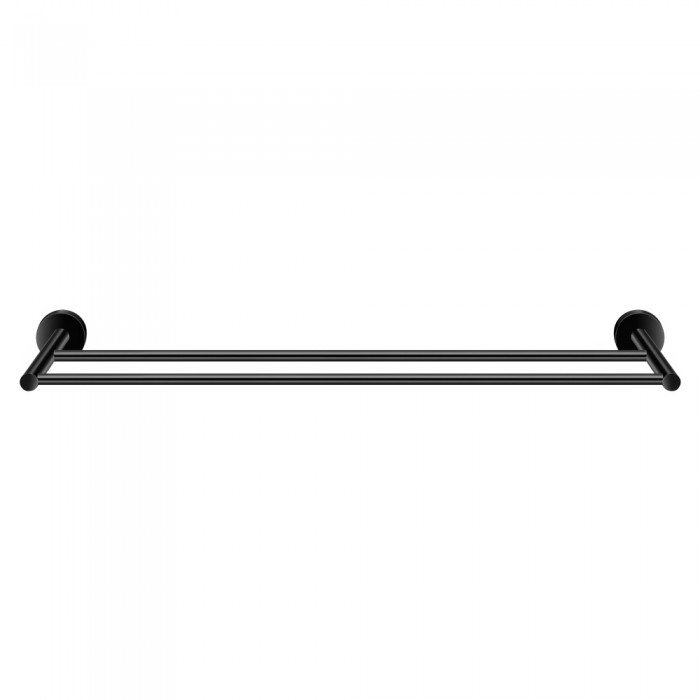 Πετσετοθήκη Διπλή 60cm W60xD11xH5cm Black Mat Sanco Twist 14305-M116