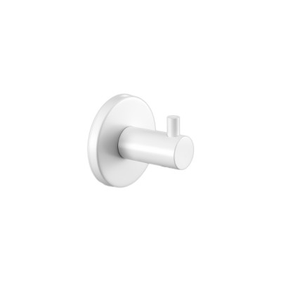 Άγκιστρο Μονό Μπάνιου W5xD4.5xH5cm White Mat Sanco Twist 14308-M101