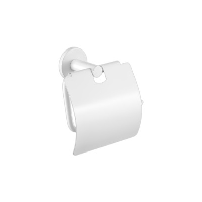 Χαρτοθήκη με καπάκι W14xD6xH13cm White Mat Sanco Twist 14317-M101