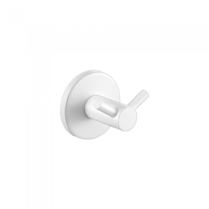 Άγκιστρο Διπλό Μπάνιου W5xD4.5xH5cm White Mat Sanco Twist 14318-M101