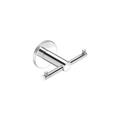 Άγκιστρο Διπλό Μπάνιου W9xD5.5xH5cm Chrome Sanco Twist 14368-A03