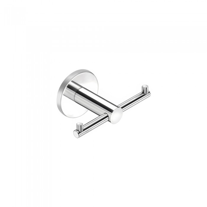 Άγκιστρο Διπλό Μπάνιου W9xD5.5xH5cm Chrome Sanco Twist 14368-A03