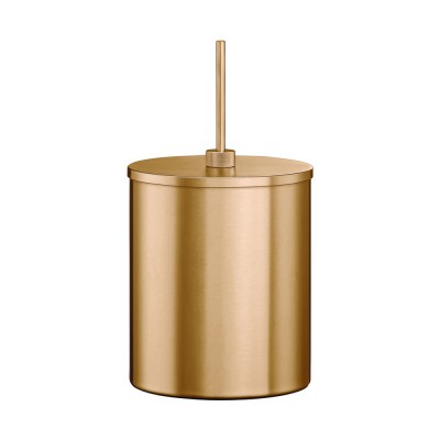 Χαρτοδοχείο 5lt Ø20.5xH40cm PVD Warm Bronze Brushed Sanco Lithos 190025-PVD-01BR