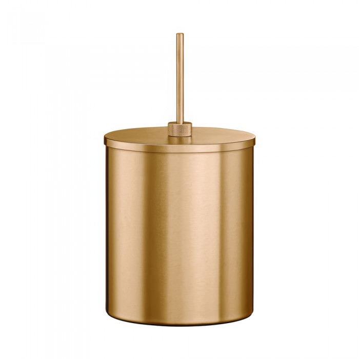 Χαρτοδοχείο 5lt Ø20.5xH40cm PVD Warm Bronze Brushed Sanco Lithos 190025-PVD-01BR